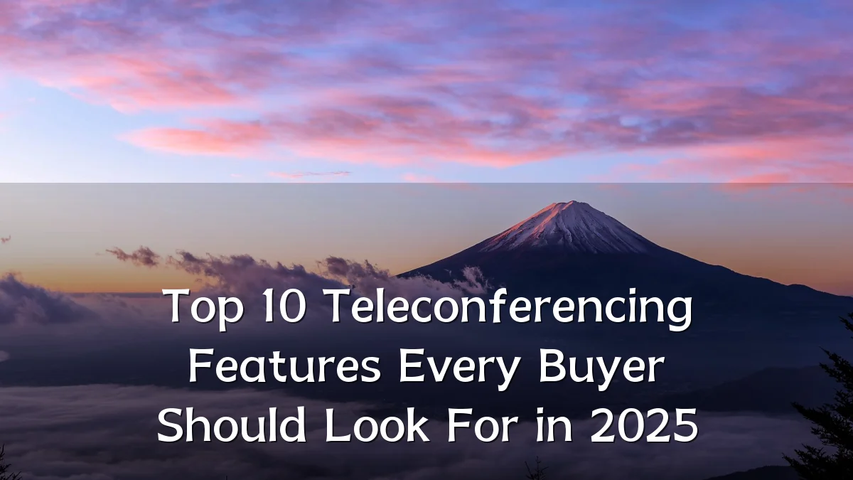Top 10 Teleconferencing Features Every Buyer Should Look For in 2025