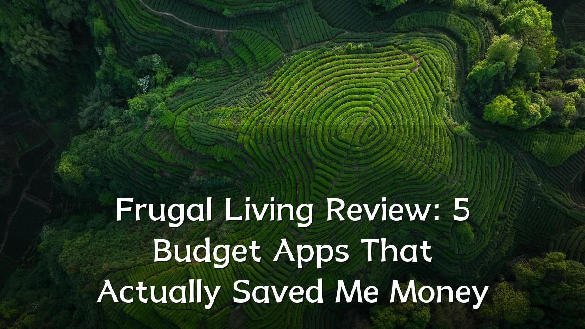 Frugal Living Review: 5 Budget Apps That Actually Saved Me Money