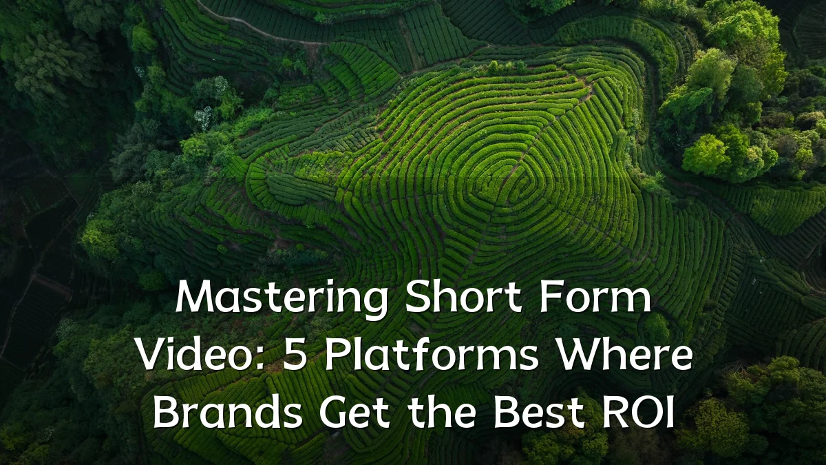 Mastering Short Form Video: 5 Platforms Where Brands Get the Best ROI